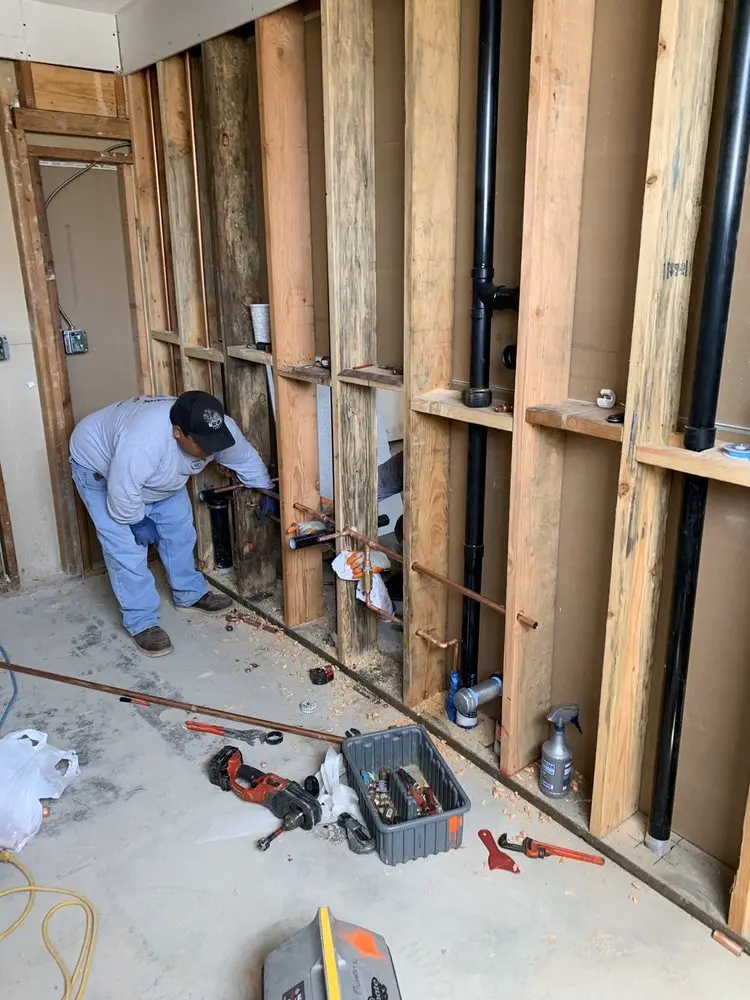 Commercial rough-in plumbing for Gas Line Repair in Woodsdale